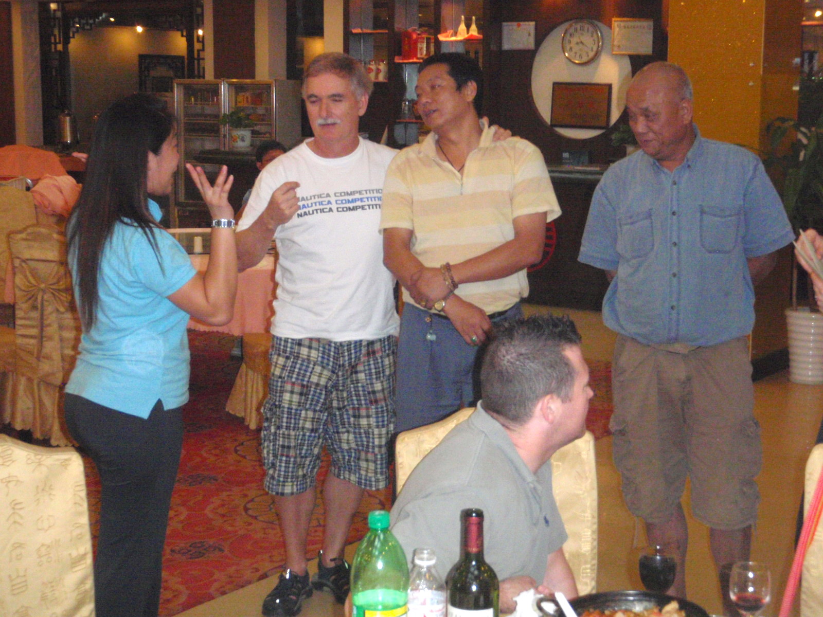 Goodbye Ceremony with our Truck Driver (Monsoon Moe)
and Bicycle Fleet Manager (Foo Man Choo).